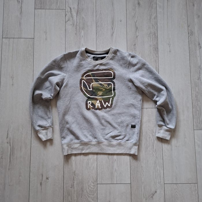 G-STAR RAW bluza męska M szara hoodie bawełna sweatshirt