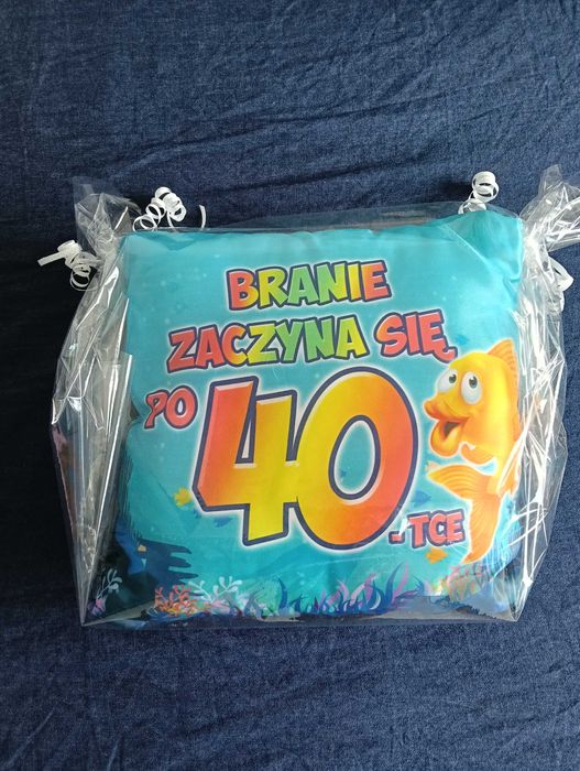 poduszka, prezent dla 40 latka/ 40 latki z życzeniami