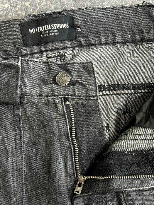 Джинси NO FAITH STUDIOS NFS baggy клеш штани черные чорні джинсы S M