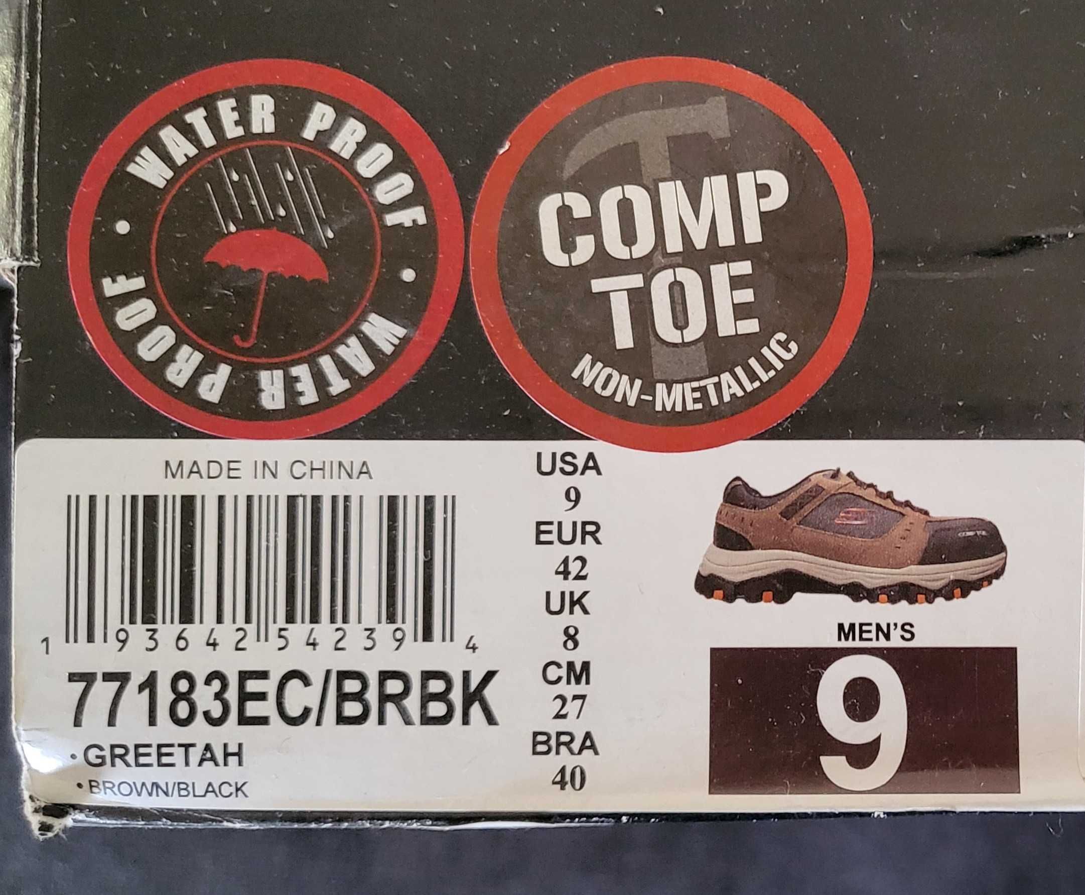 Sapatos Skechers para trabalho 77183EC/BRBK, Originais, Novos