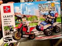 Nowy zestaw klocków klocki City Police 97 el - zabawki