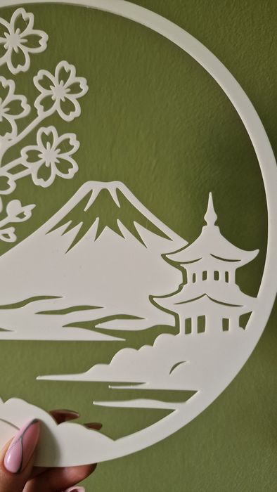 Wallart Ozdoba na ścianę Japonia Góra Fuji