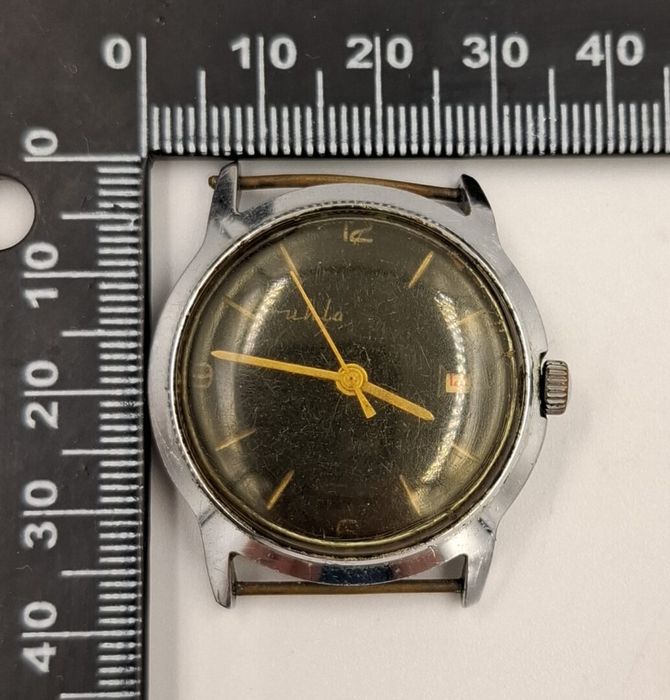 Stary zegarek mechaniczny kolekcjonerski uszkodzony Ruhla