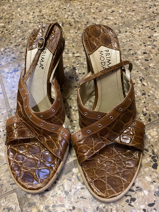 Sandały na słupku prima moda 36