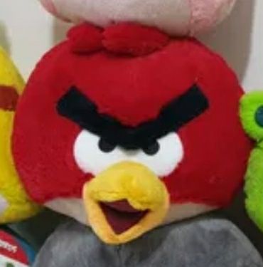 Red angry birds peluche