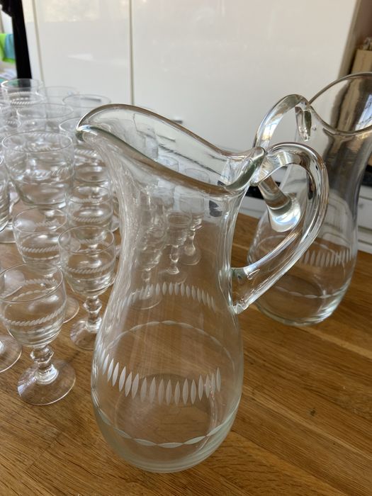 Serviço de copos antigo (8 pessoas)