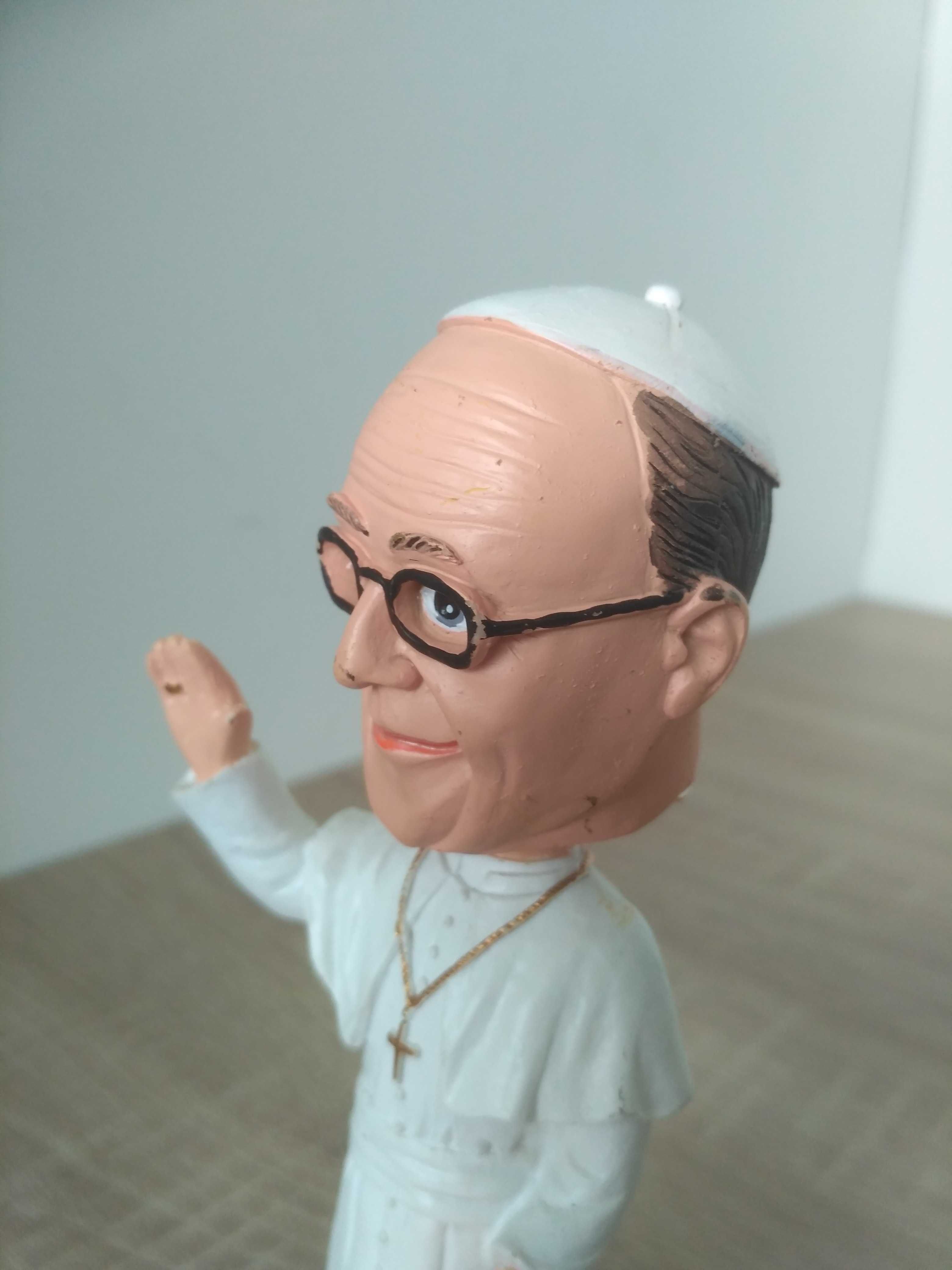 Papież Franciszek FRANCESCO Bobblehead Miniaturowa figurka z żywicy