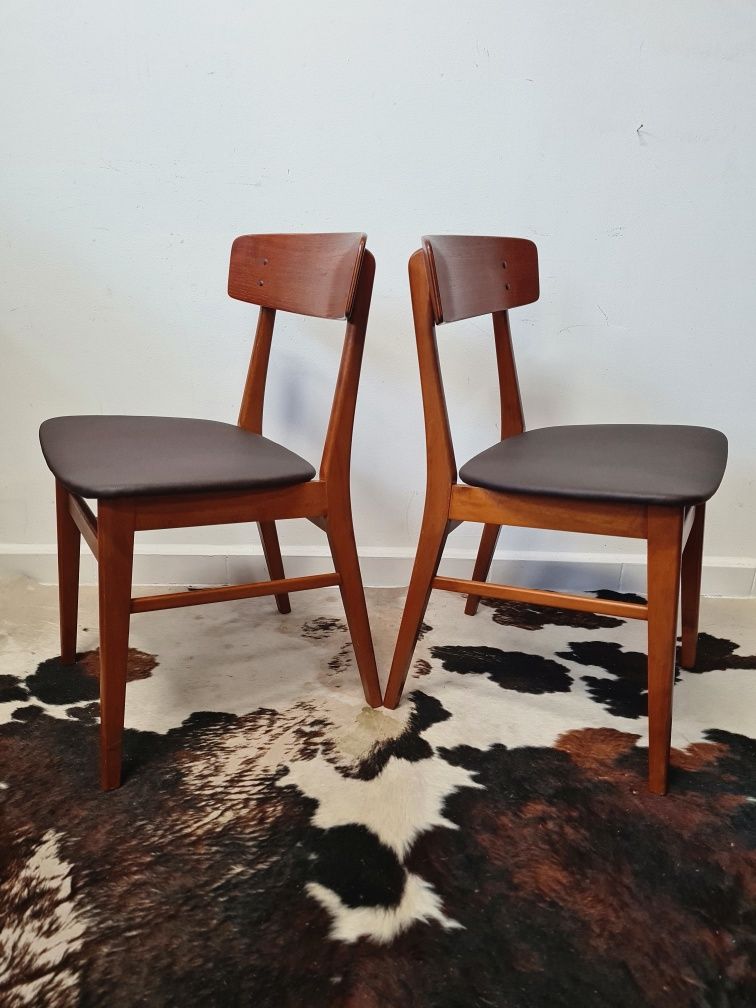 Krzesło tekowe,vintage,duński design,Dania lata 60,mid-century.