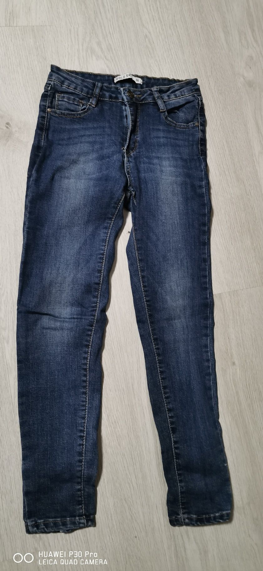 Spodnie jeansowe z kokardkami