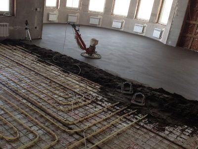 Стяжка підлоги напівсуха машинна бетонна