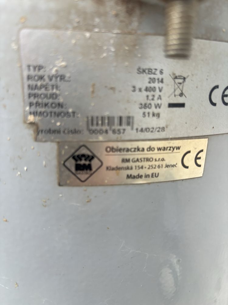 Obieraczka do ziemniaków SKBZ 6L gastronomiczna