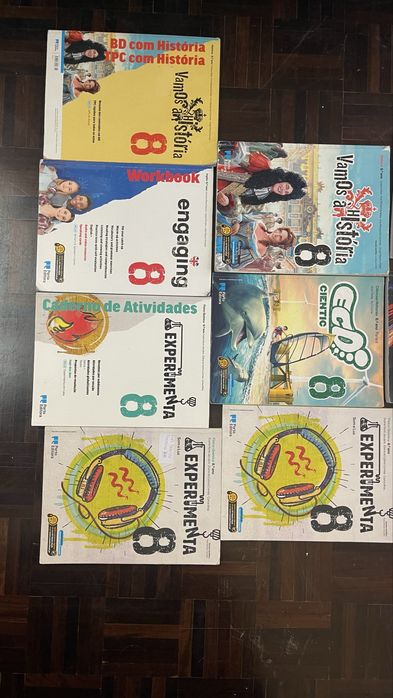 Conjunto de manuais escolares 8º ano – bom estado