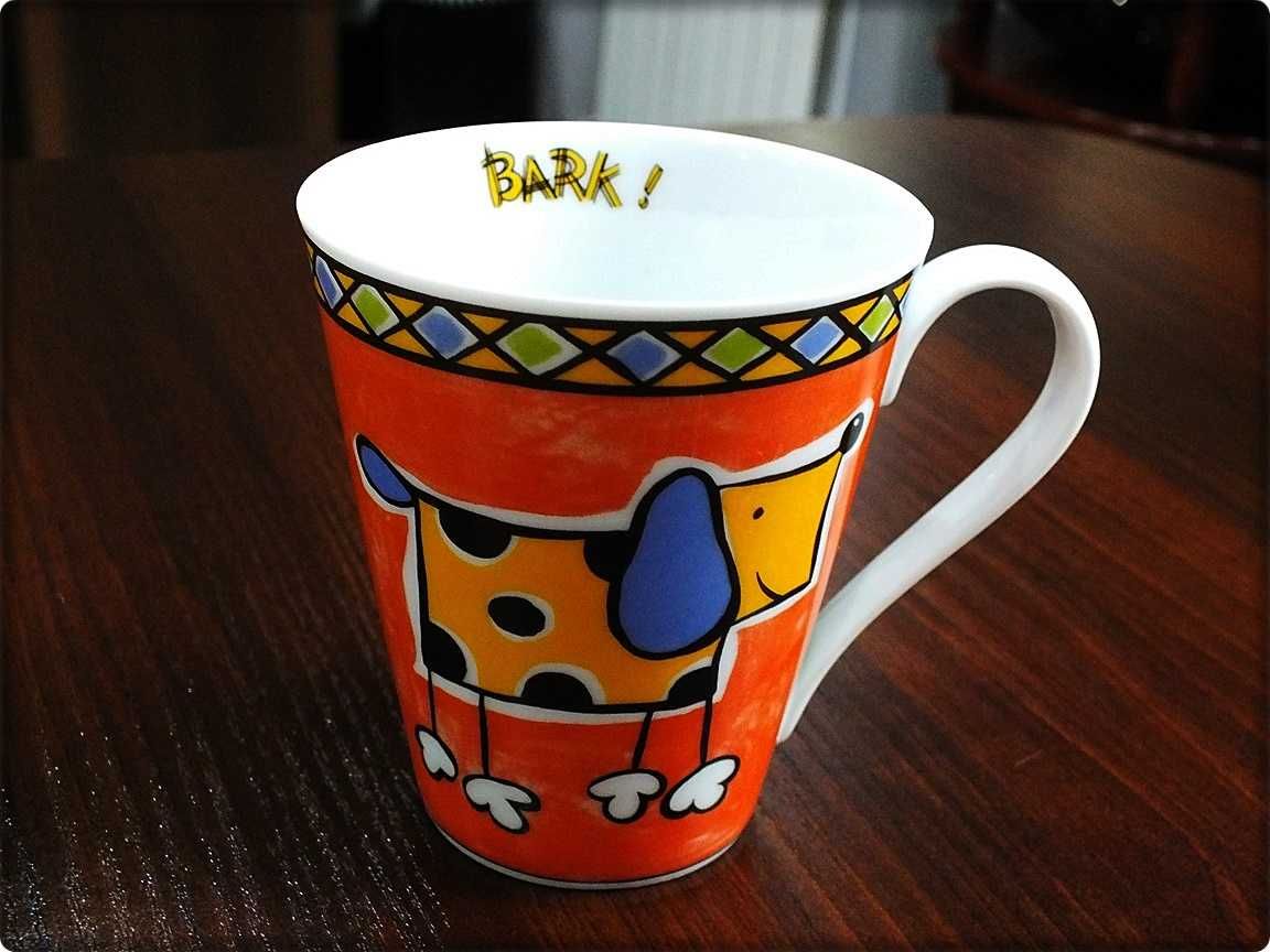 Kubek porcelanowy z pieskiem Bark (Kora) firmy La Via Kolekcjonerski