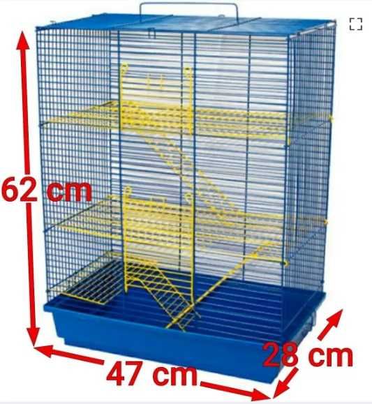 Новые клетка вольер 47х28х62 3-уровня для крыс дегу. Днепр-склад
