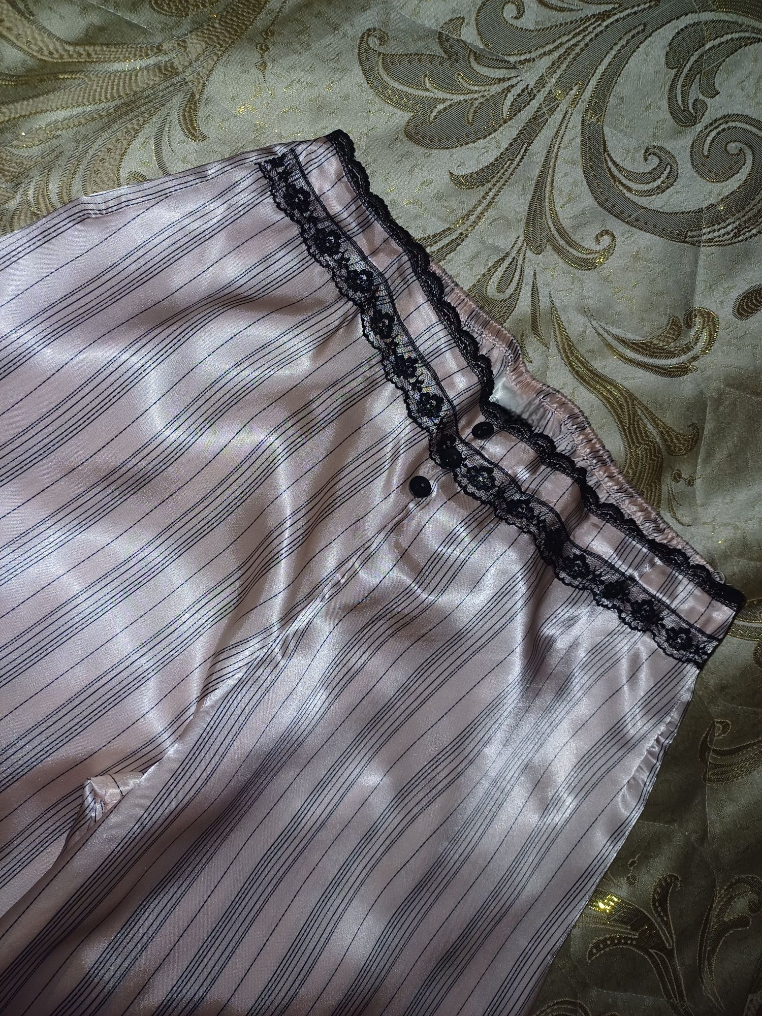 Замечательная пижама в полоску lingerie размер S - 44р
