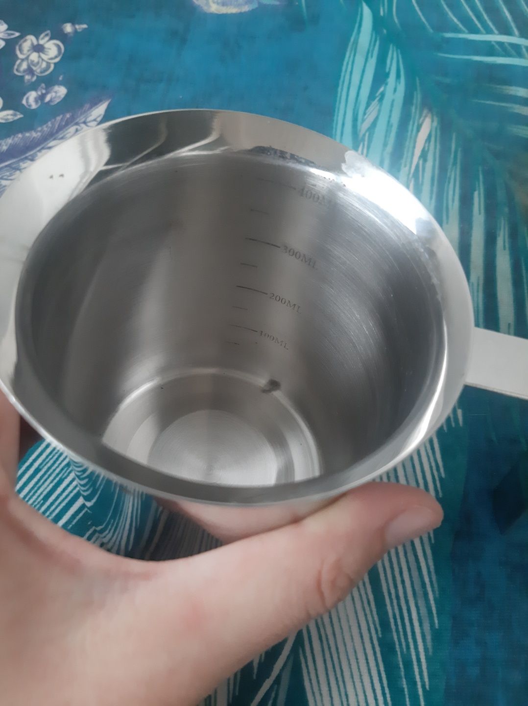 Spieniacz do mleka, dzbanek do spieniania mleka stalowy 400 ml