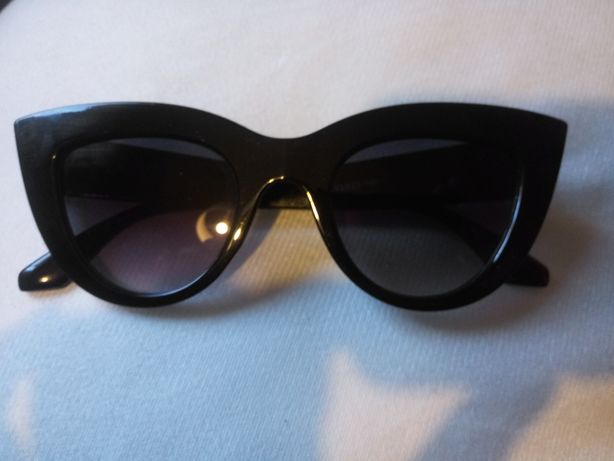 Nowe czarne kocie okulary