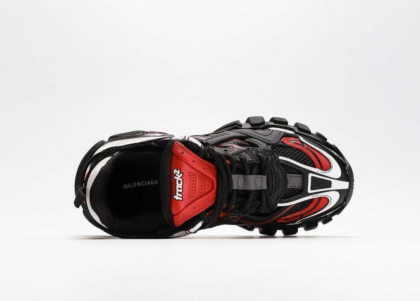 Мужские кроссовки Balenciaga Track 2 Black Red Premium. 41-45