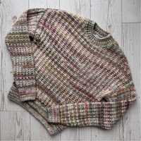 Wielokolorowy ciepły sweter knitwear Pimkie