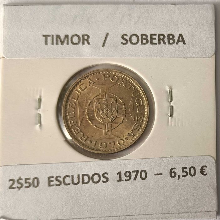 4 Moedas Portuguesas Circuladas na Ex Colónia Ultramarina Timor Leste