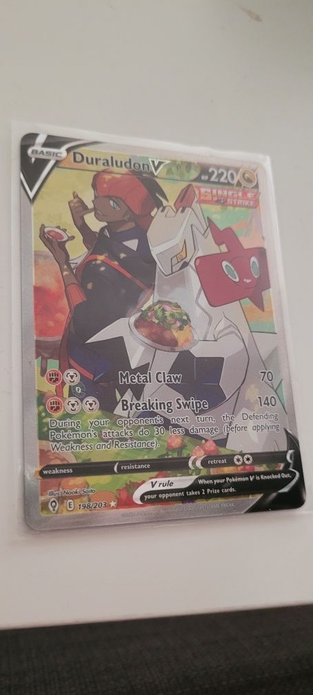 Karta pokemon Duraludon V - 198/203 - Alt Art - Evolving Skies