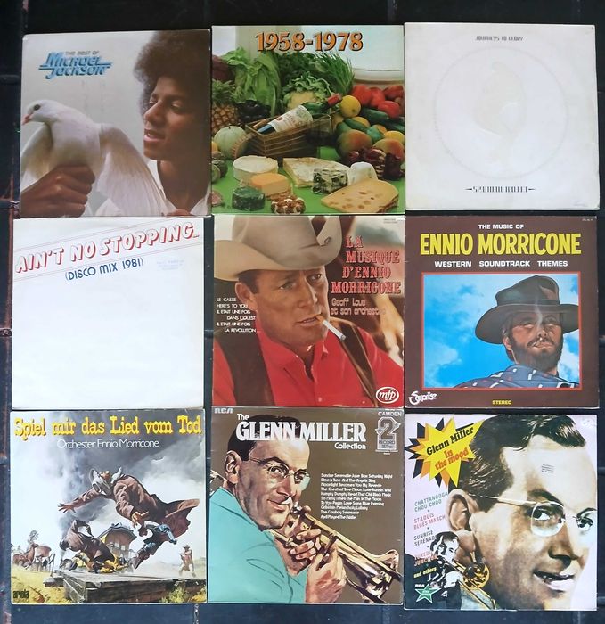 Michael Jackson 
- Spandau Ballet 
- Ennio Morricone l
- Glenn Miller