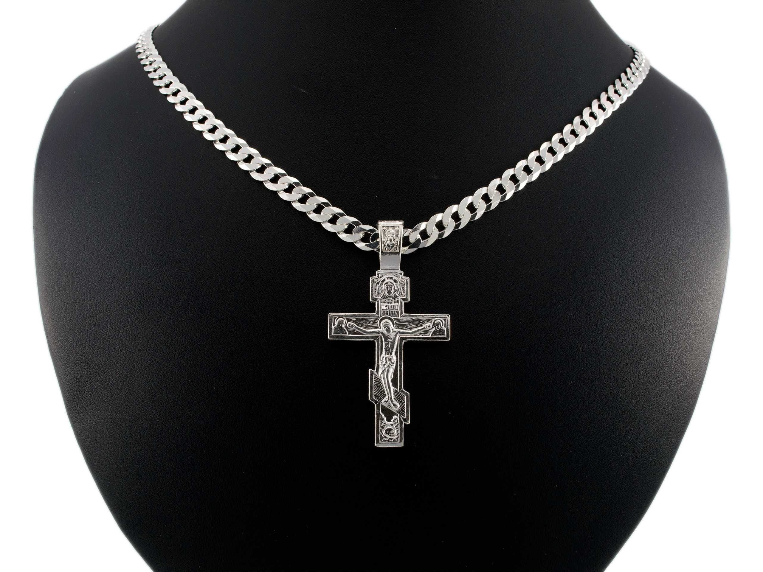 Krzyżyk srebrny 925 prawosławny duży krzyż NOWY!