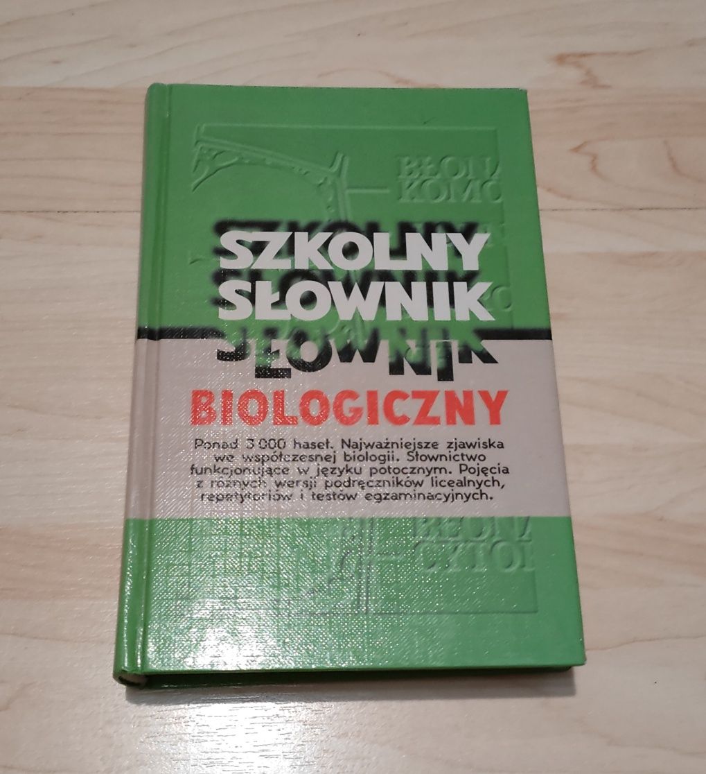 Szkolny słownik biologiczny BIOLOGIA matura rozszerzona Leszek Trząski