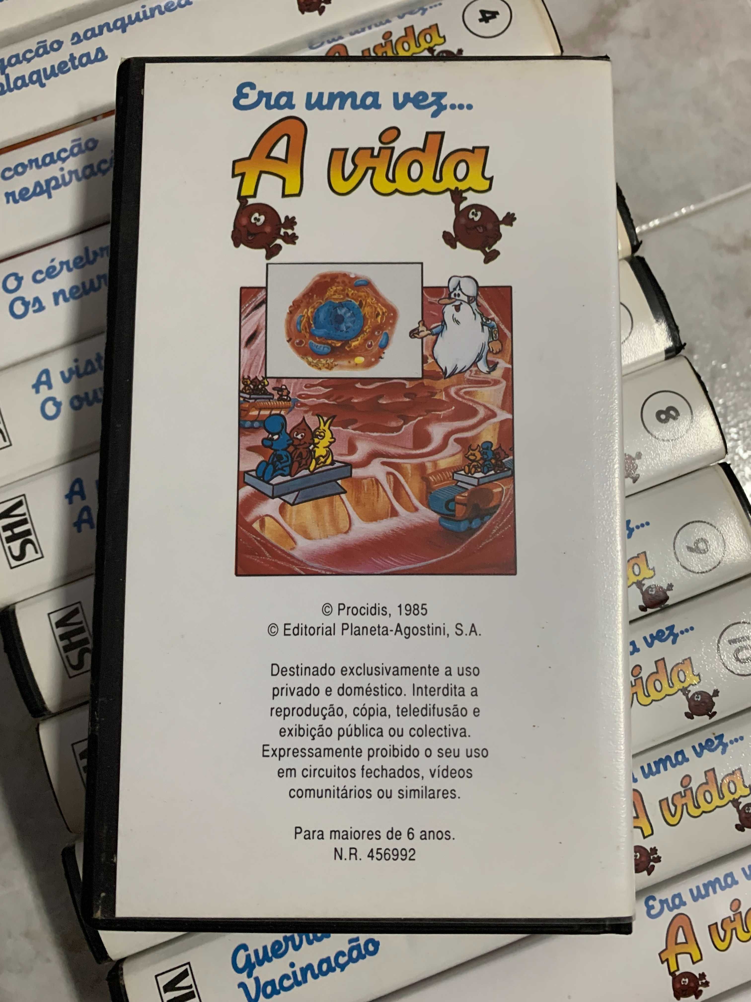 Coleção de Cassetes VHS "Era uma vez...A Vida"