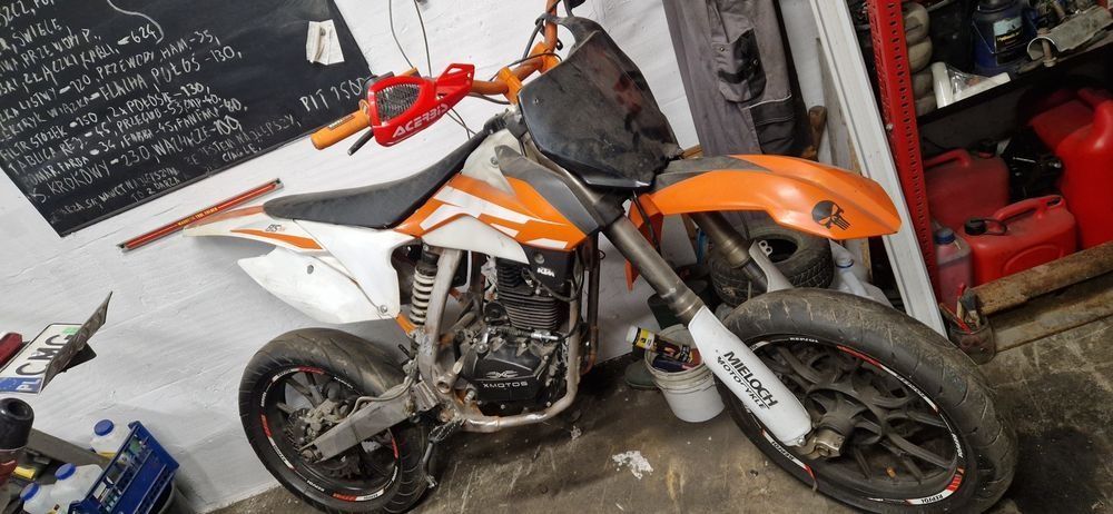 Cross 250 projekt supermoto w całości