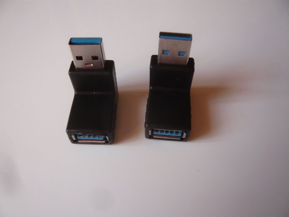 Adaptadores USB 3.0 macho para USB fêmea 90º