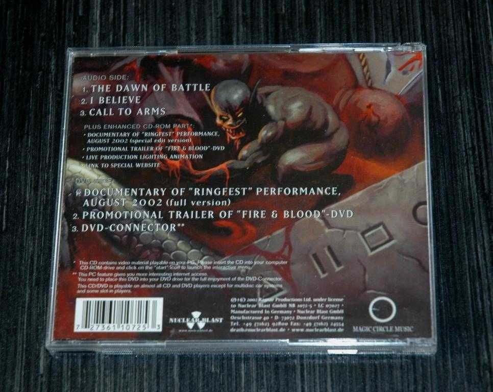 MANOWAR - The Dawn Of Battle. 2002 Ragnar. CD/DVD Hybrid.