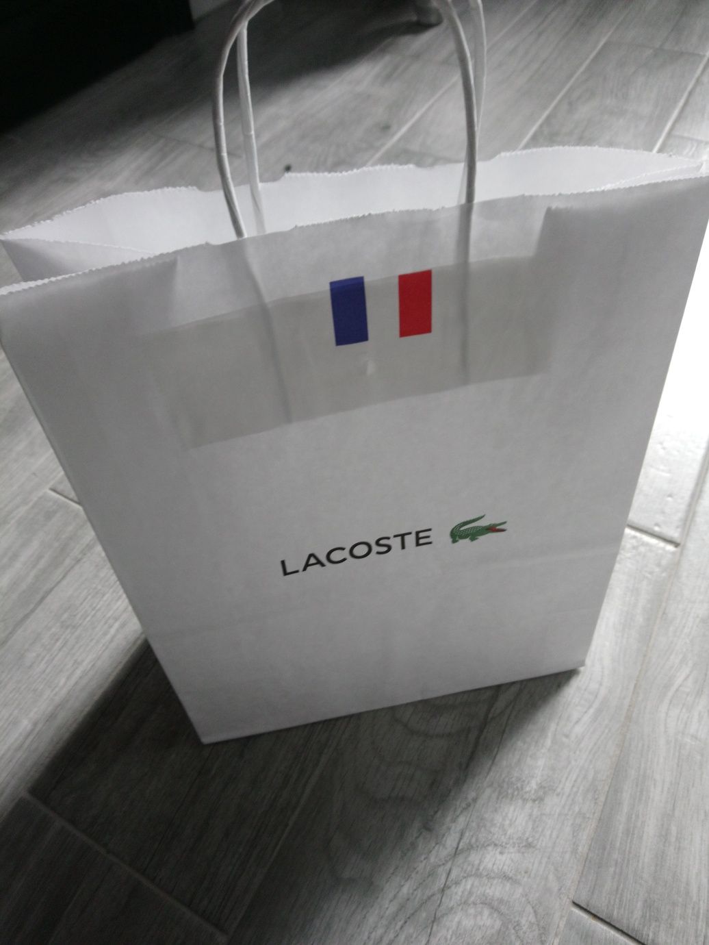 Nowa oryginalna  torba papierowa Lacoste torba papierowa