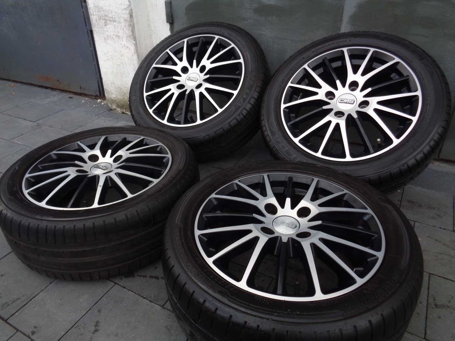 Polerowane alufelgi CMS 15 cali 4x108 FORD + opony letnie 7mm, wysyłka