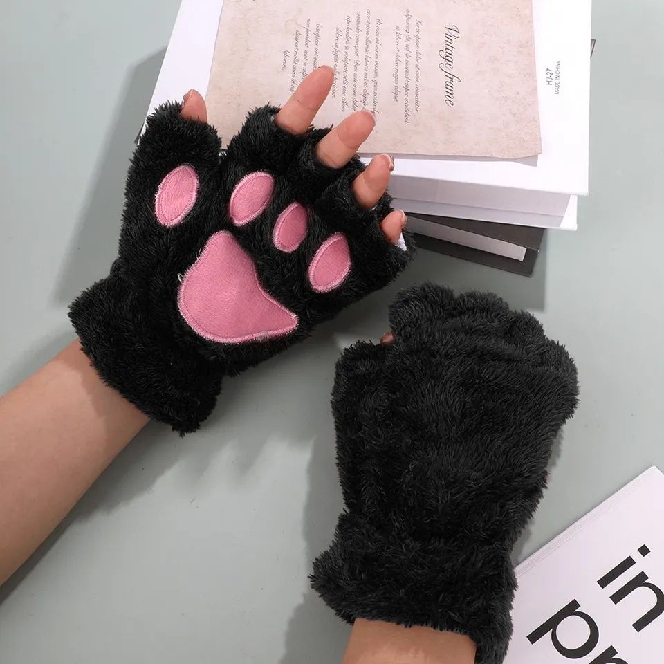 Перчатки рукавички кошачі лапки