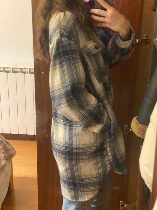 Camisa Xadrez em Fazenda (Sobre Camisa)