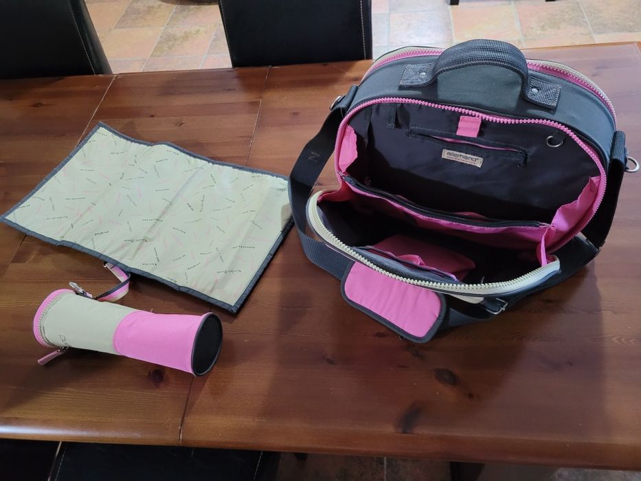 Cadeira criança para carro + mala fraldário + cadeira baloiço