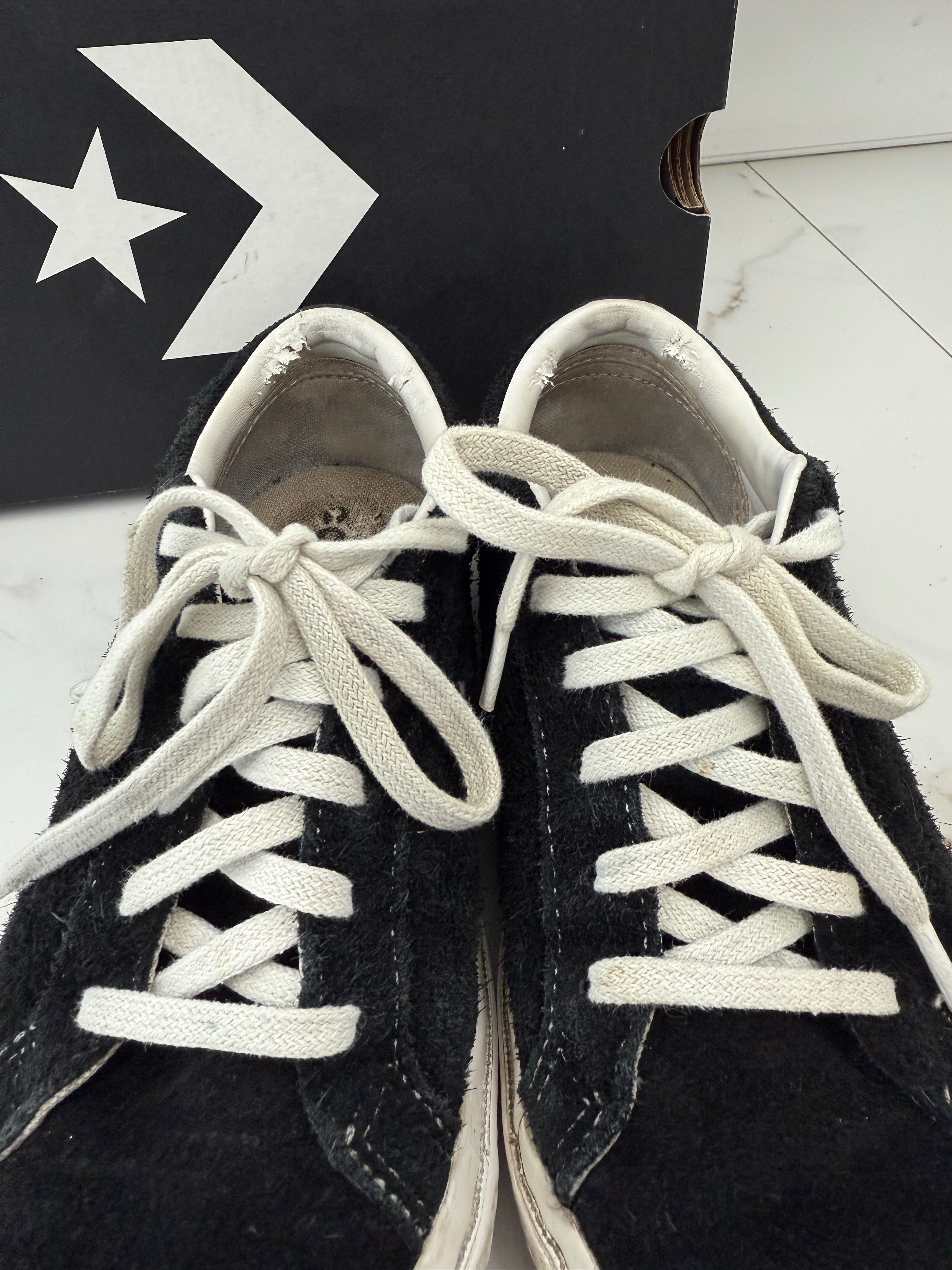 Klasyczne Converse One Star OX czarne z białą gwiazdą - 158369C