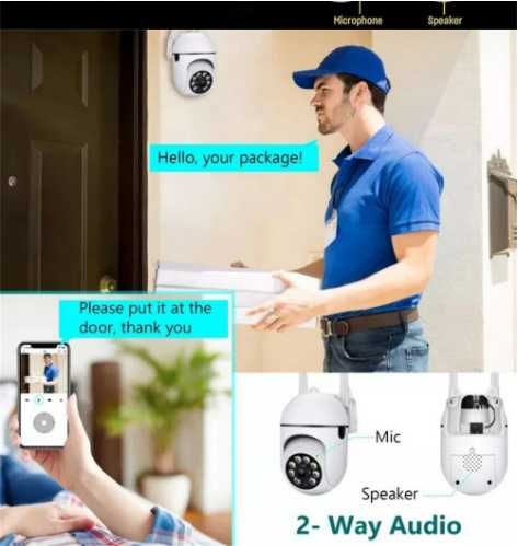 Kamera monitorująca 8 MP Wifi Kamera dwukierunkowe kamery audio