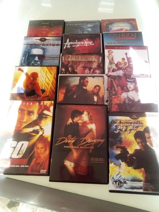 DVDs em filmes novos