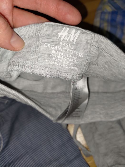 Paka ubrań ubranek zestaw 68 h&m next spodnie kombinezon ogrodniczki