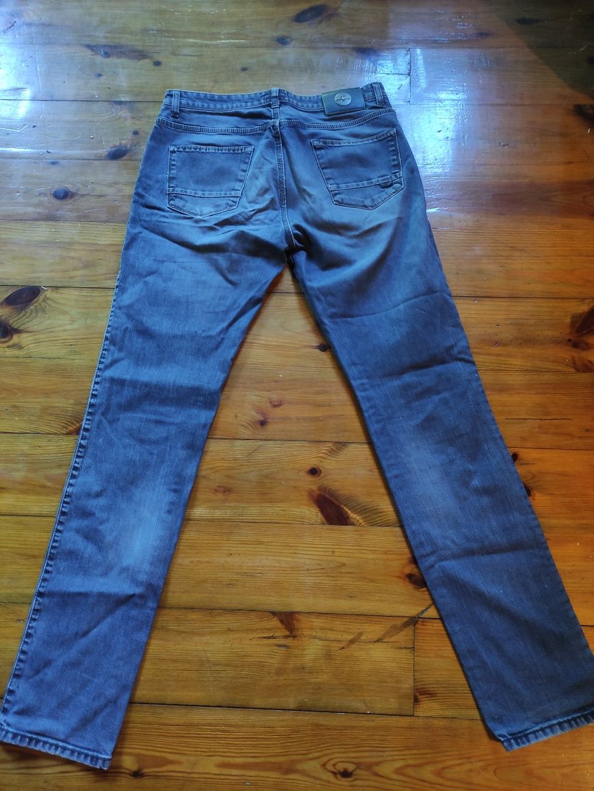 Trussardi Jeans niebieskie slim fit