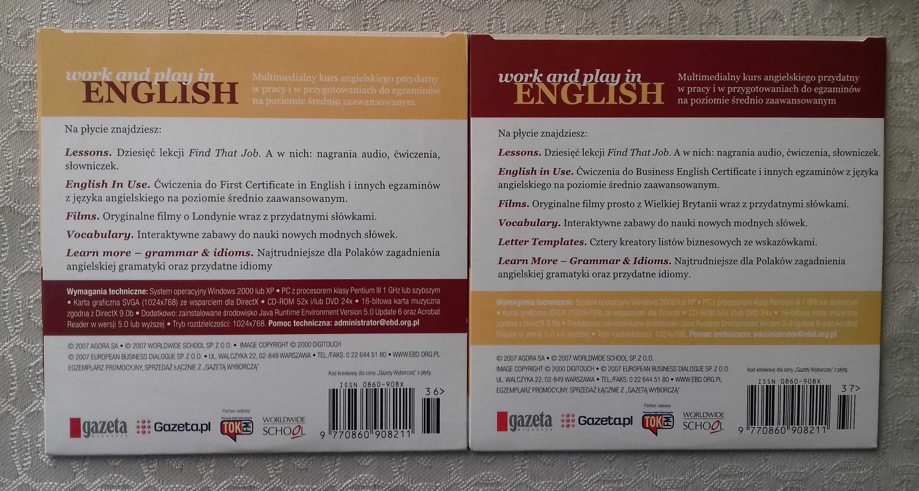Work and play in English Płyta CD 1 i 2