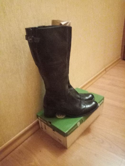 Женские сапоги оригинал JHAY ,кожа,чёрного цв,Италия