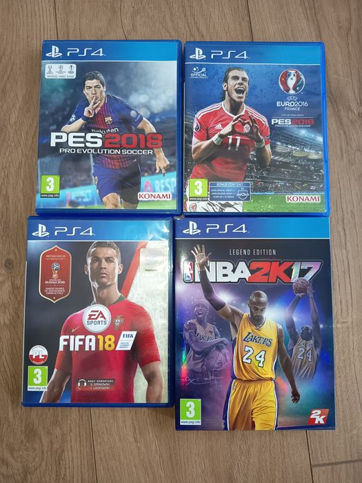 Gry sportowe zestaw 4 sztuk ps 4 ps 5