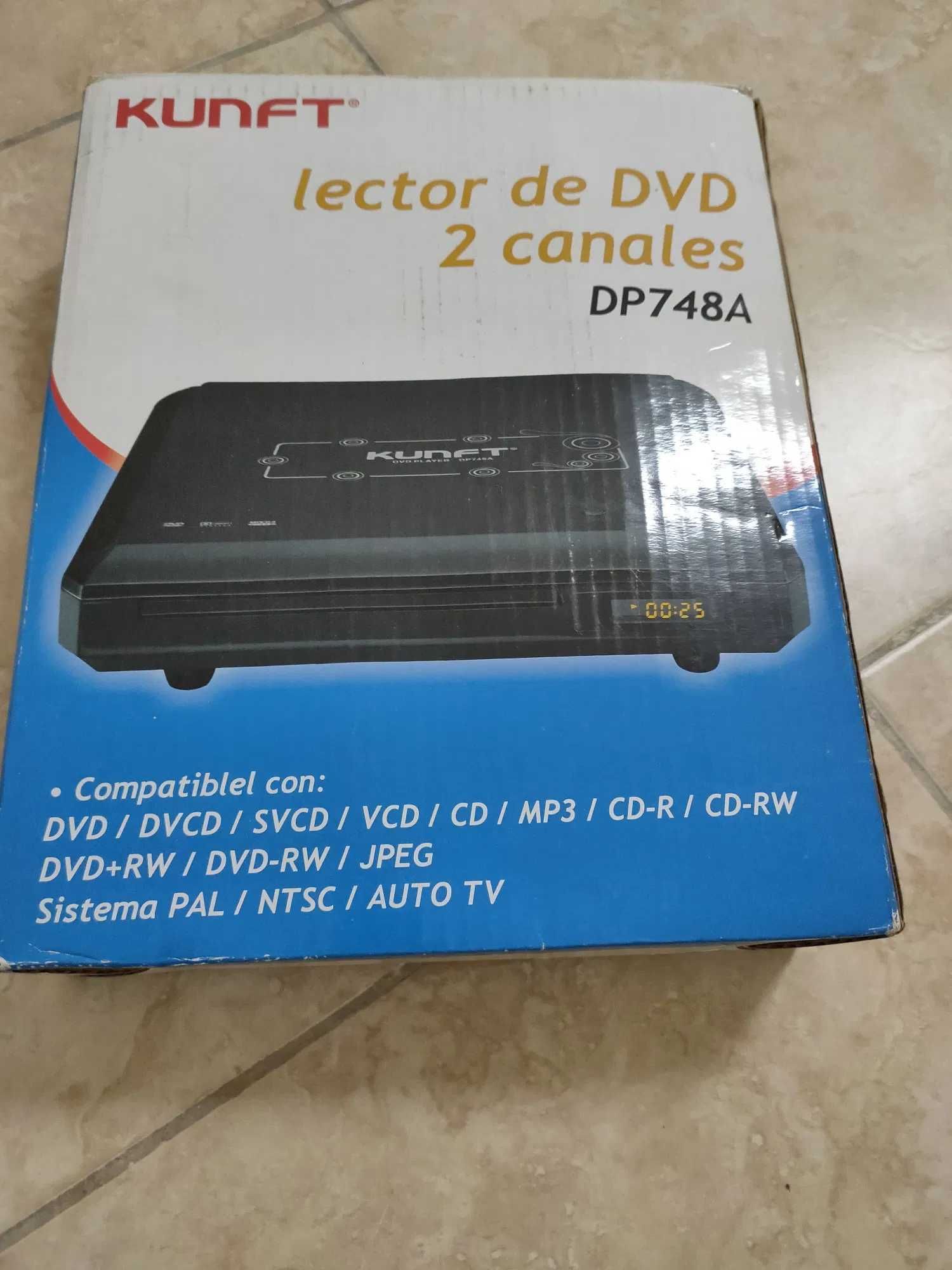 Leitor DVD 2 Canais Kunft