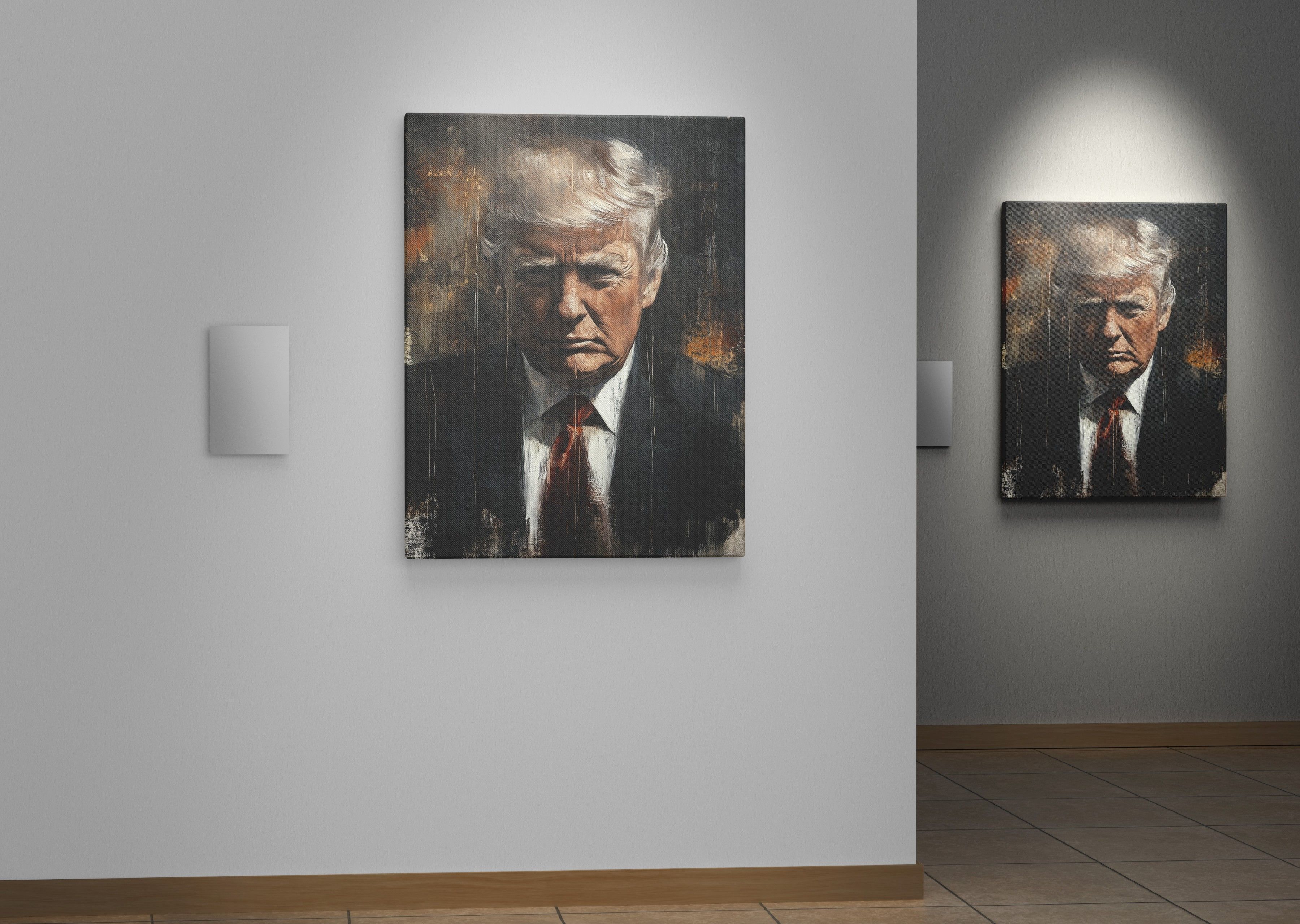 Ekskluzywny Portret Donalda Trumpa na Płótnie 75x100 cm