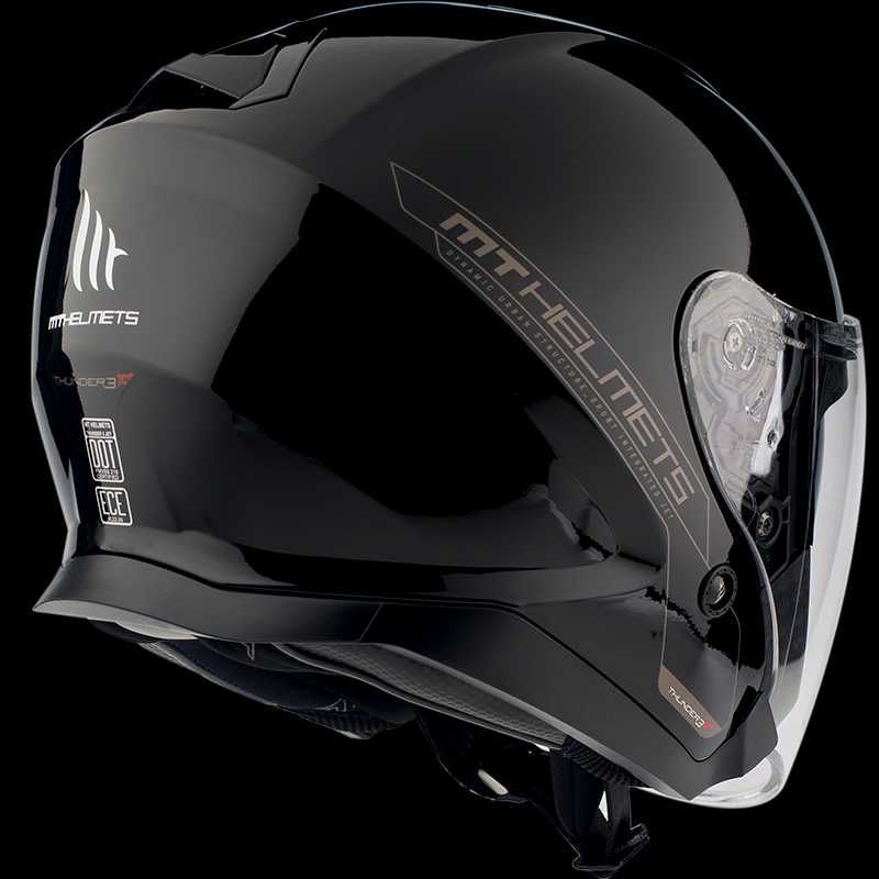 Kask otwarty jet MT Helmets THUNDER 3 SV czarny połysk r. XS 53-54 cm