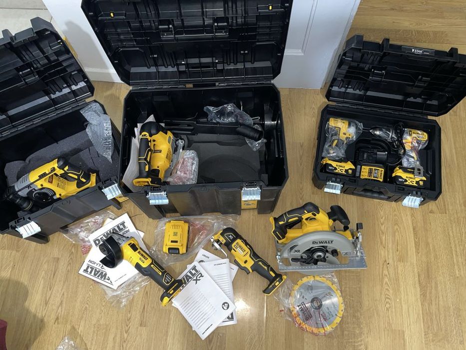 DeWalt 18V - zestaw narzędzi akumulatorowych