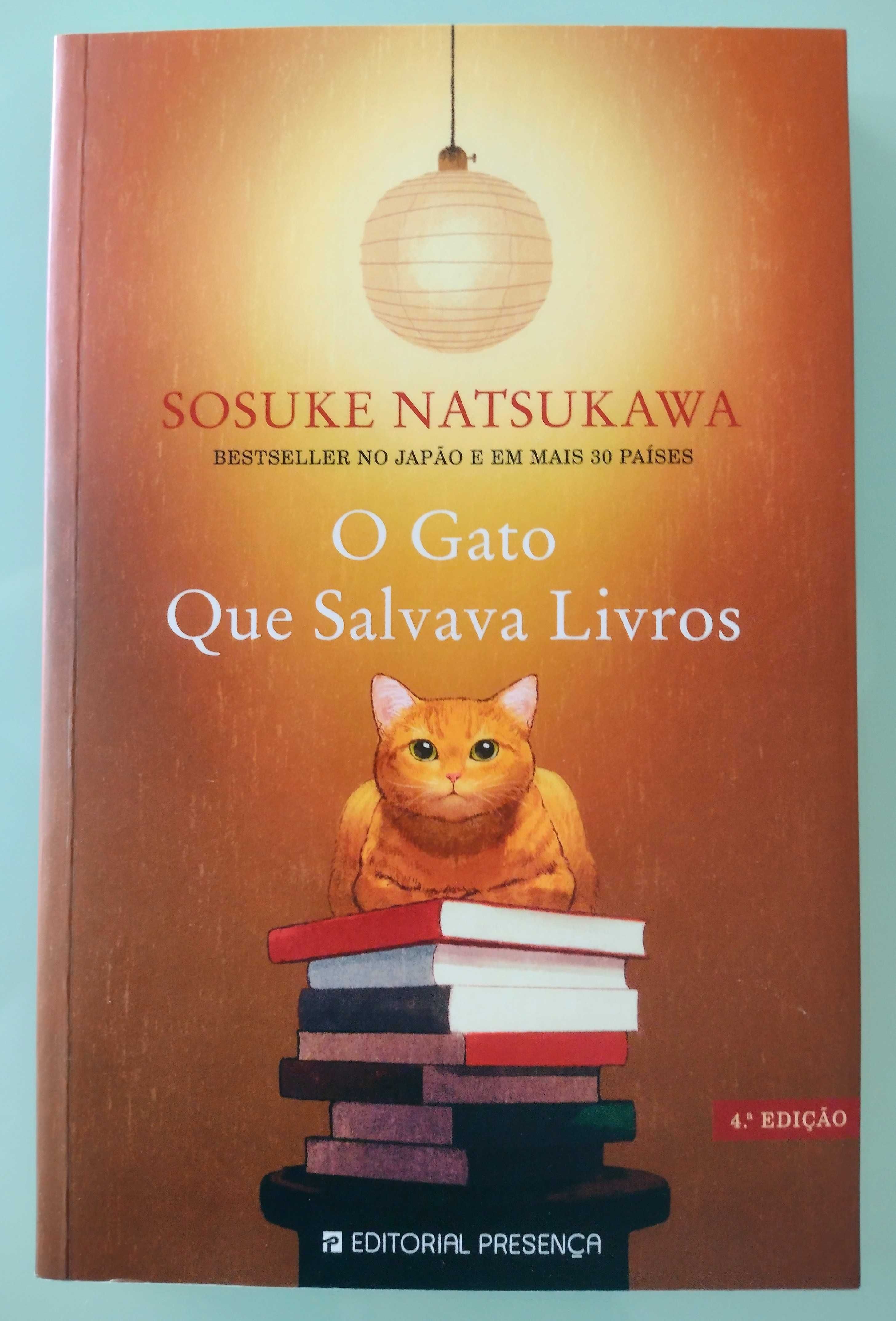 Livro SOSUKE NATSUKAWA - O Gato Que Salva Livros